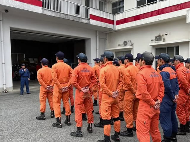 大島地区消防組合　訓練